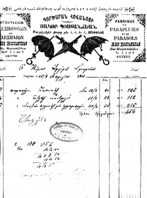 Hagop Bosdancıyan, Şemsiye fakrikası