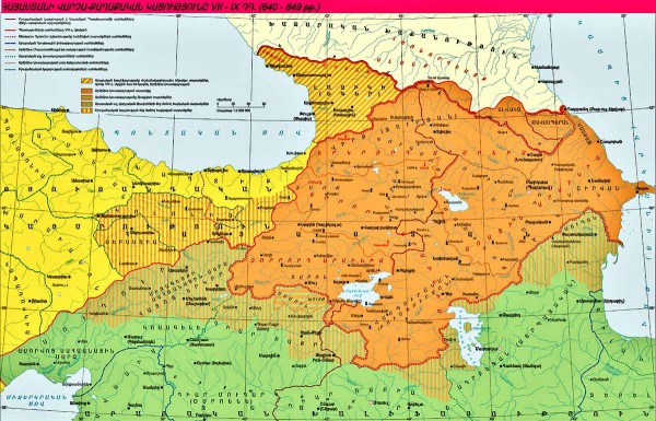 VII.-IX. yüzyıllarda (640-849 yıllarında) Ermenistan’ın idari-siyiasi durumu