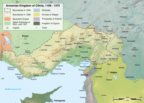 1199-1375 yılları arasında Kilikya Ermeni Krallığı