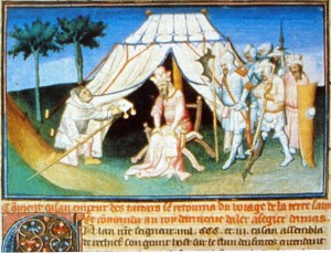 Ghazan han, 1303 yılındaki Şam seferinde kral II. Hetum’un yardımını istiyor