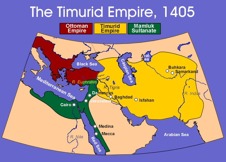 1405’te Timurlenk’in imparatorluğu
