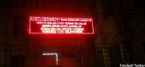 Kadıköy'deki camiden skandal mesaj