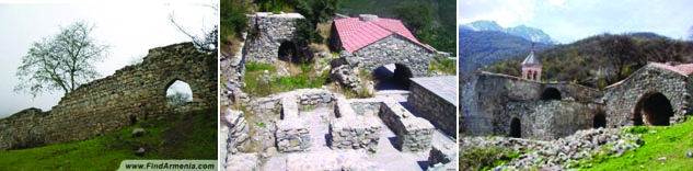 Halidzor Kalesi harabelerinden kareler