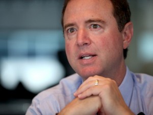 Representative Adam Schiff, a California Democrat, discusses the Federal Intelligence Surveillance Act during an interview in Washington D.C., U.S. on Wednesday July 17, 2013. Photographer: Julia Schmalz/Bloomberg *** Local Caption ***  Adam Schiff