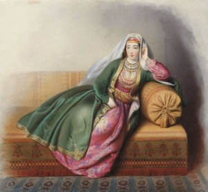 19. yüzyıla ait Tiflisli Ermeni kadın