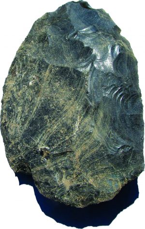 EC Sünik bölgesi, Gorayk, kesici alet, geç aşil, 250-40 b.y.ö., obsidyen (kazılar ve fotoğraflar H. Simonyan)