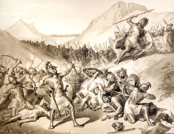 Հայկի և Բելի մենամարտը: Հեղինակ` Ջուլիանո Զոսսի: