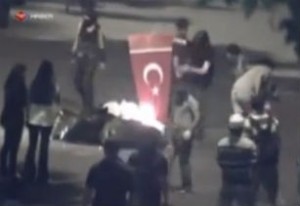 թուրքական դրոշ են այրել