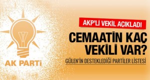 Cemaatin AK Parti'deki milletvekili sayısı