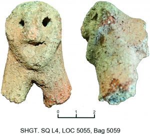 Երևան, Շենգավիթ, առյուծի արձանիկ, Ք.ա. XXVII-XXV դդ., թրծակավ (պեղ. Հ. Սիմոնյանի և Մ. Ռոթմանի, լուս.` Հ. Սիմոնյանի) 