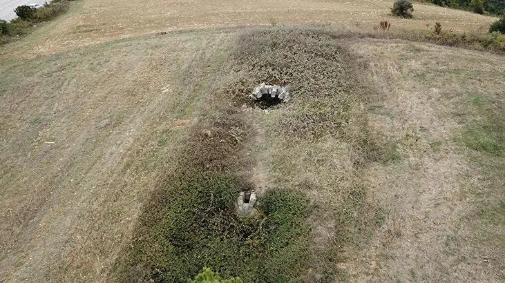İzmit’te tümülüslerde defineci talanı