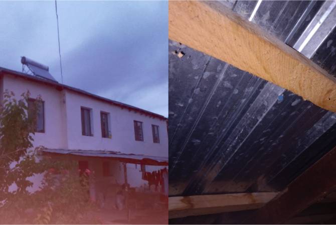 Azerbaycan mevzilerinden Çankatağ köyündeki bir eve ateş açıldı