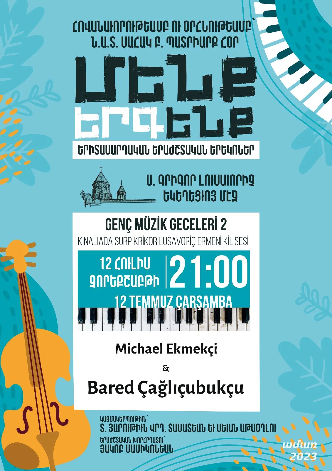 “Menk Yerk Enk” dinletileri Kınalıada’da devam ediyor