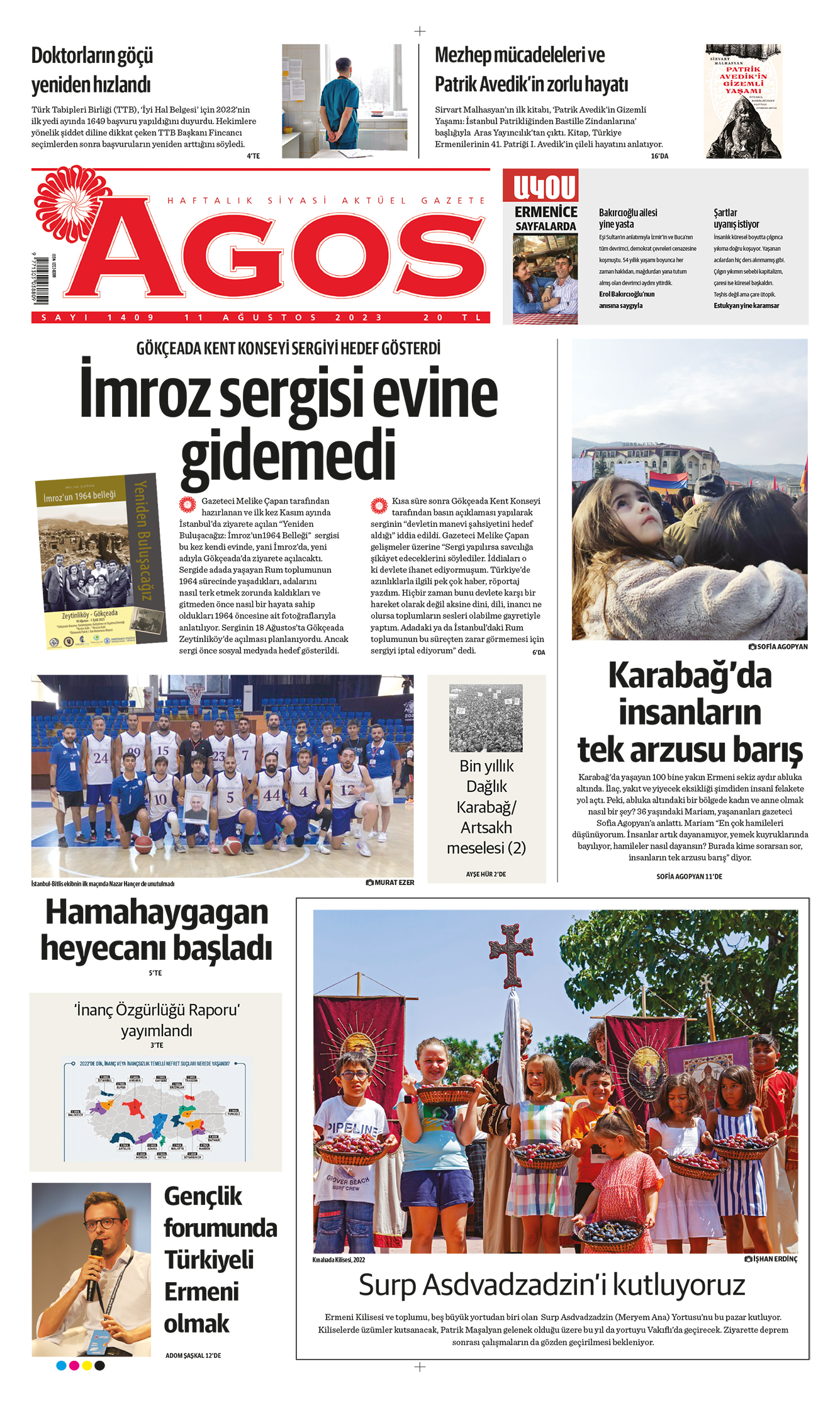 Agos yeni sayısıyla bayilerdeAgos yeni sayısıyla bayilerde