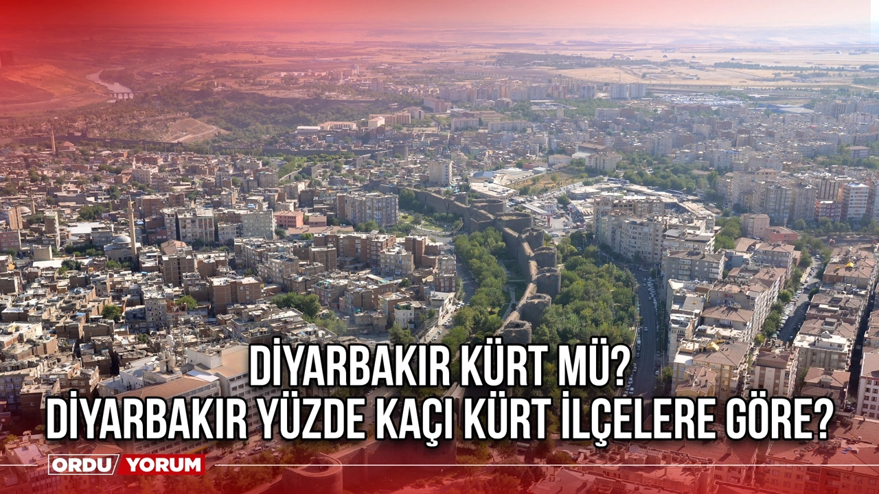 Diyarbakır Kürt mü? Diyarbakır yüzde kaçı Kürt ilçelere göre?
