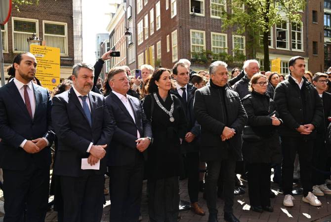 Amsterdam’da Ermeni Soykırımı kurbanları anısına anma töreni düzenlendi