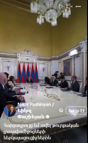 Ermenistan Başbakanı Nikol Paşinyan Türkiye’den gazetecilere röportaj verdi
