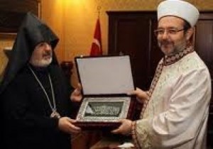 Görmez, Ermeni Patrik Vekili Ateşyan’ı kabul etti