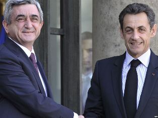 Serj Sarkisyan Nicolas Sarkozy’ye bir şükran mektubu yolladı