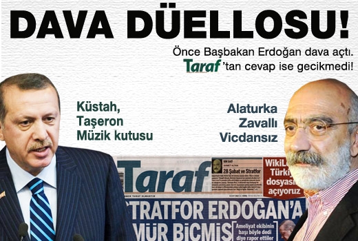 Taraf’tan Başbakan’a karşı dava