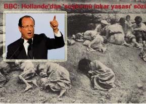 BBC: Hollande’dan ‘soykırımı inkar yasası’ sözü