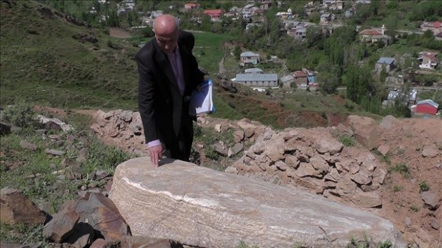 Ermeni mezarlığında keşif yapıldı