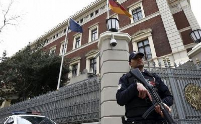 Almanya Başkonsolosluğu önünde yoğun güvenlik önlemi