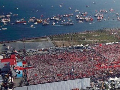 İstanbul’da tarihi miting, tarihi fotoğraf