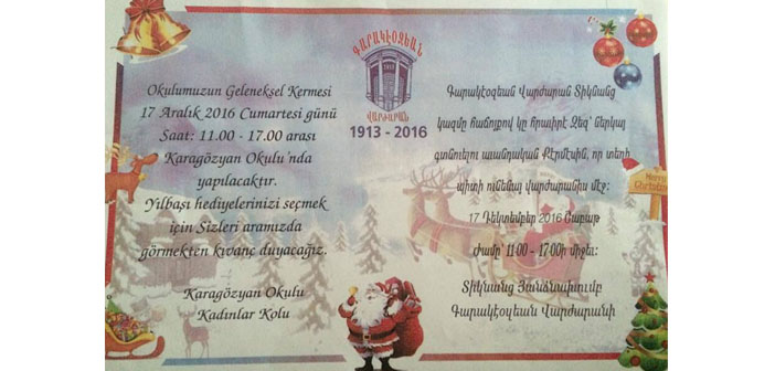 Karagözyan’da yılbaşı kermesi