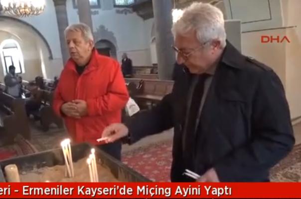 Ermeniler Kayseri’de Miçing ayini yaptı