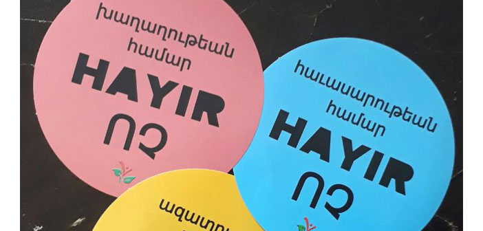 Nor Zartonk: Tek Adam Rejimine HAYIR!