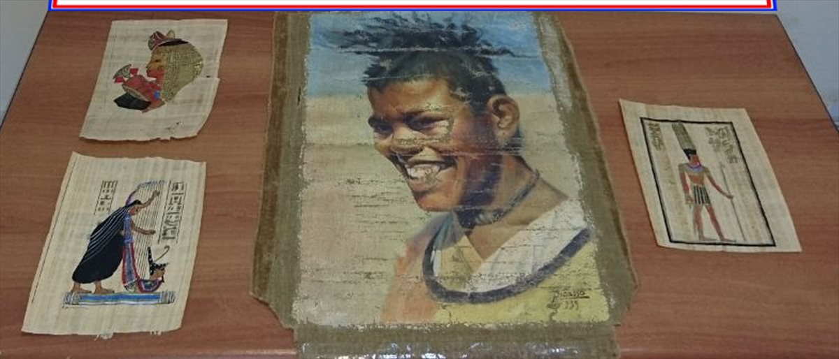 Erzurum’da Irak’tan kaçırılan Picasso tablosu ele geçirildi