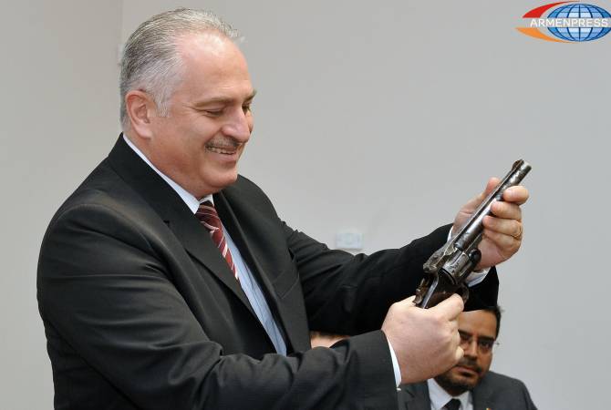 Ayntap’ta (Antep) 1920 yılında kullanılan tabanca Ermeni Soykırımı Müze-Enstitüsü’nde yer buldu