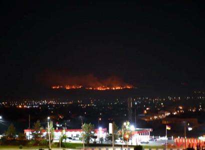 Ağrı Dağı’ndaki (Ararat-‘Akunq’ web sayfası) Örtü Yangını