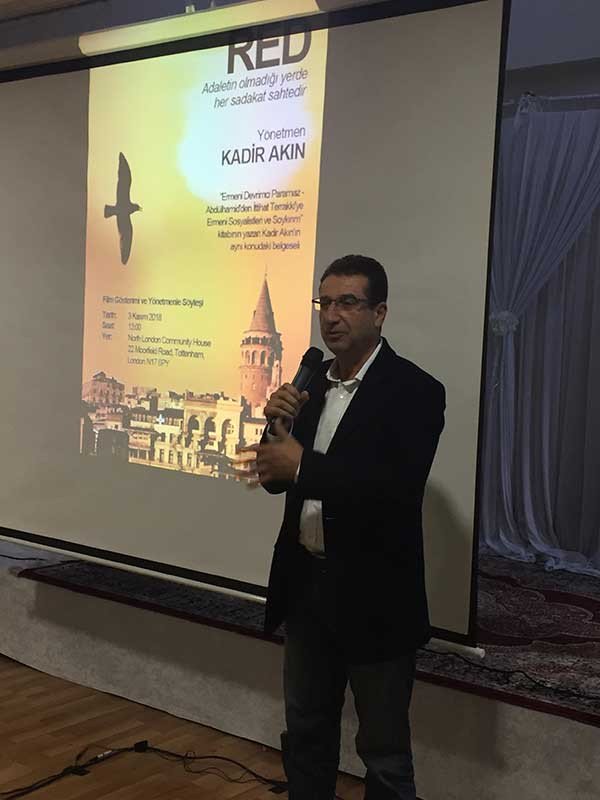 Kadir Akın’ın RED belgeseli Londra’da gösterildi