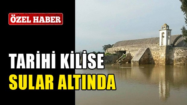Tarihi kilise sular altında