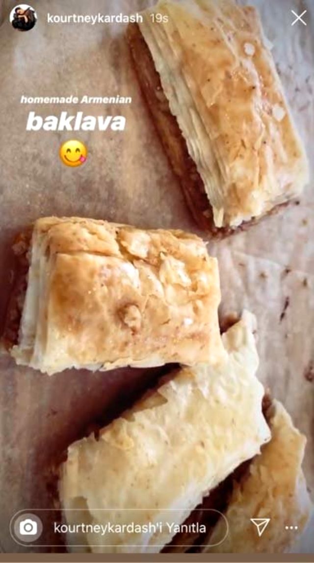 Kourtney Kardashian’ın “Baklava” paylaşımına düştüğü not Türk takipçilerini ayaklandırdı