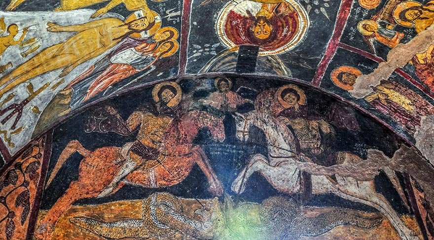 Kapadokya’nın duvar resimleriyle ünlü Aziz Jean Kilisesi