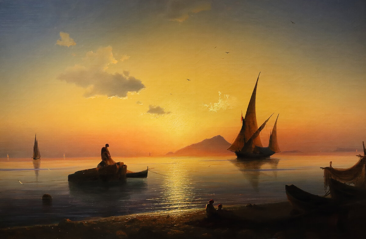 Ermeni ressam Ayvazovski’nin ‘Napoli Körfezi’ resmi, Sotheby’s tarafından düzenlenmiş online müzayedede en yüksek fiyata satılan eser oldu