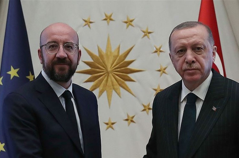 Erdoğan, AB Konseyi Başkanı Charles Michel ile Doğu Akdeniz krizini görüştü