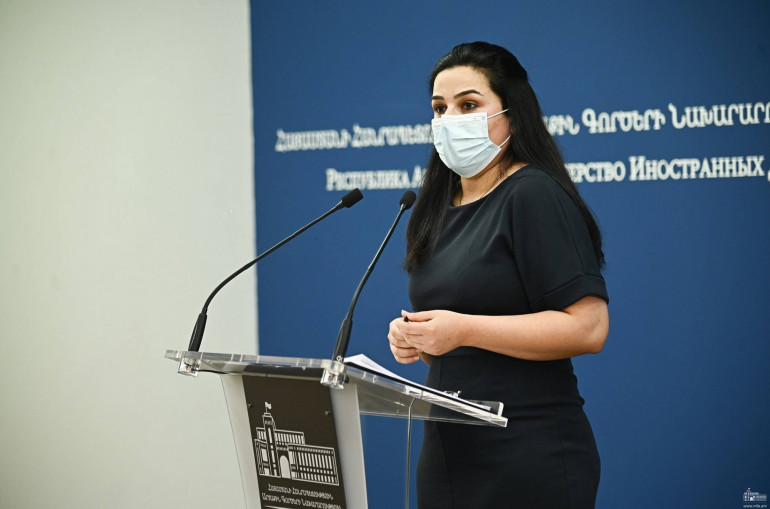 Ermenistan Dışişleri Bakanlığı: Karabağ’daki halk Azerbaycan’ın hedefinde bulunuyor