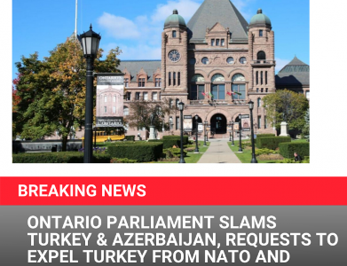 Kanada’nın Ontario Eyaleti Parlamentosu’nda Artsakh (Karabağ) konusu görüşüldü