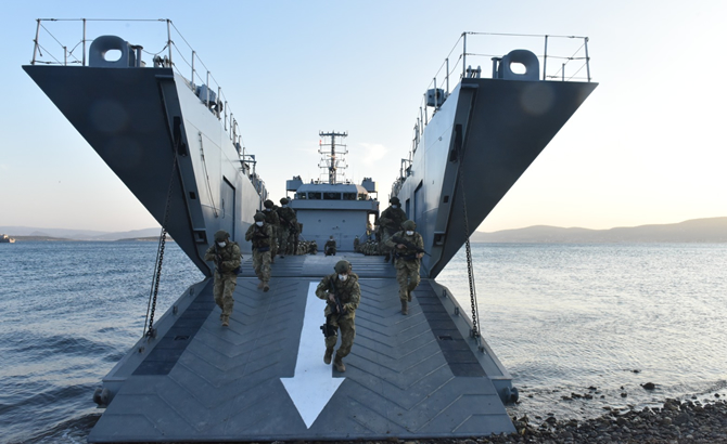 TSK, Ege Denizi’nde ortak eğitim gerçekleştirdi