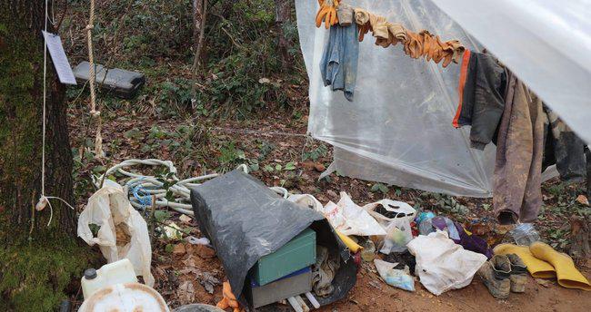 Sarıyer’de ormanda define arayan 3 kişi suçüstü yakalandı