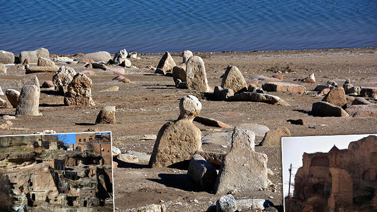 Baraj suları çekilince ortaya çıktı… Şaşırtan görüntü