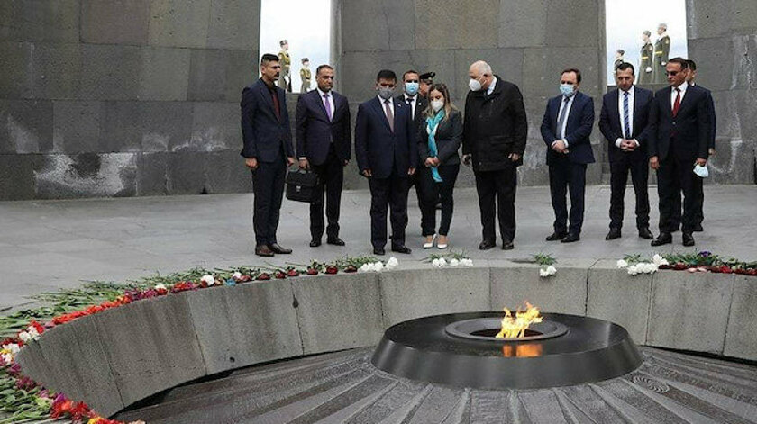 Irak Savunma Bakanın’dan Ermeni Soykırımı anıtına ziyaret