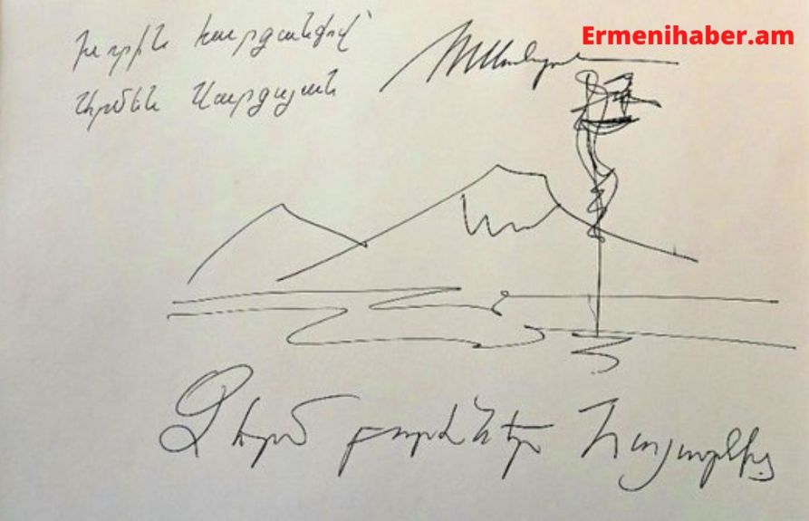 Ermenistan Devlet Başkanı’ndan Gürcistan Cumhurbaşkanlığı Anı defterinde Ararat imzalı not (video)