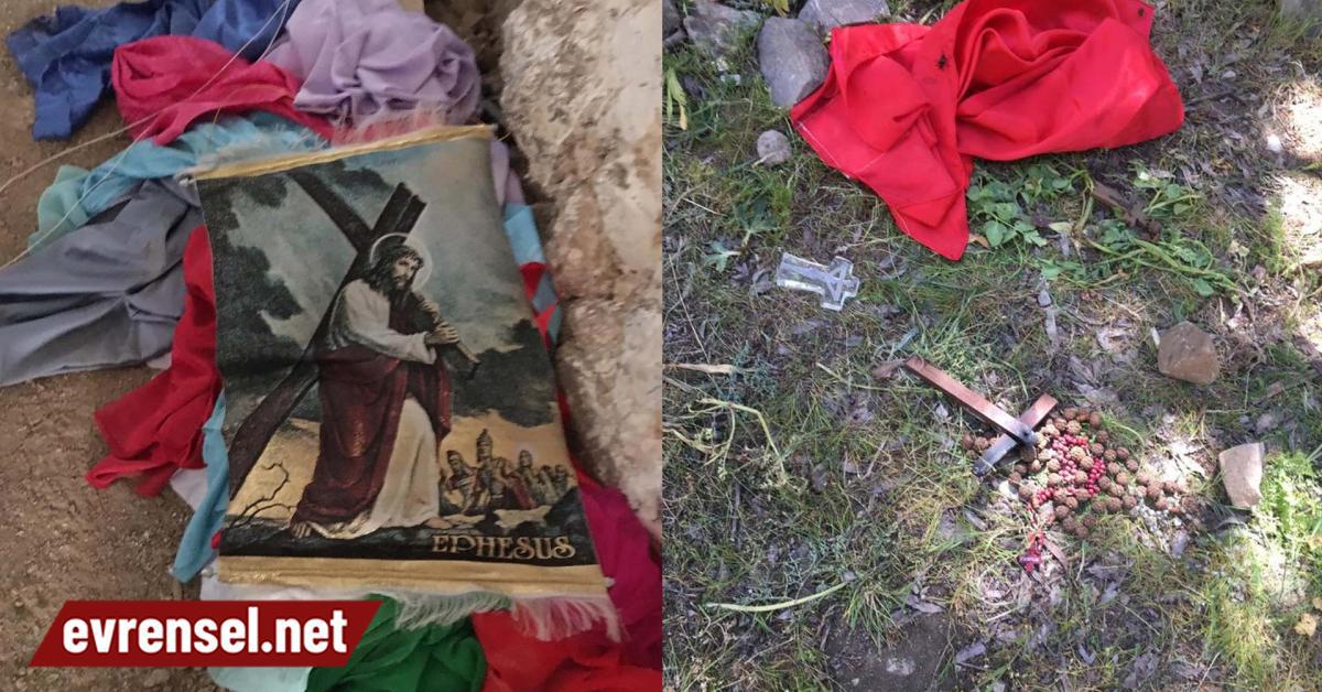 Haber alınamayan Diril’in köyündeki kiliseye saldırı