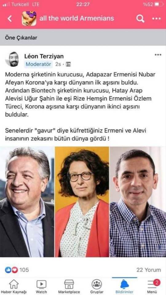 Leon Terziyan: “Gavur” diye küfrettiğiniz Ermeni ve Alevi insanının zekasını bütün dünya gördü!”