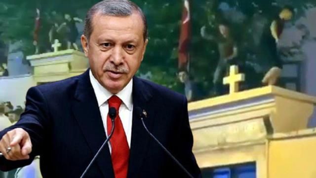 Erdoğan: Kadıköy’de bir kilise duvarının üzerine çıkılarak sergilenen saygısızlığı provokasyon olarak görüyorum